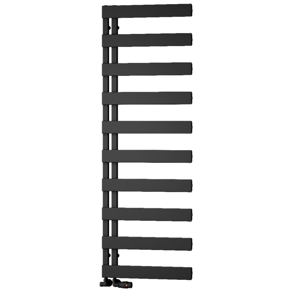 Reina Carpena 1510 x 500mm Black Aluminium Heated Towel Rail