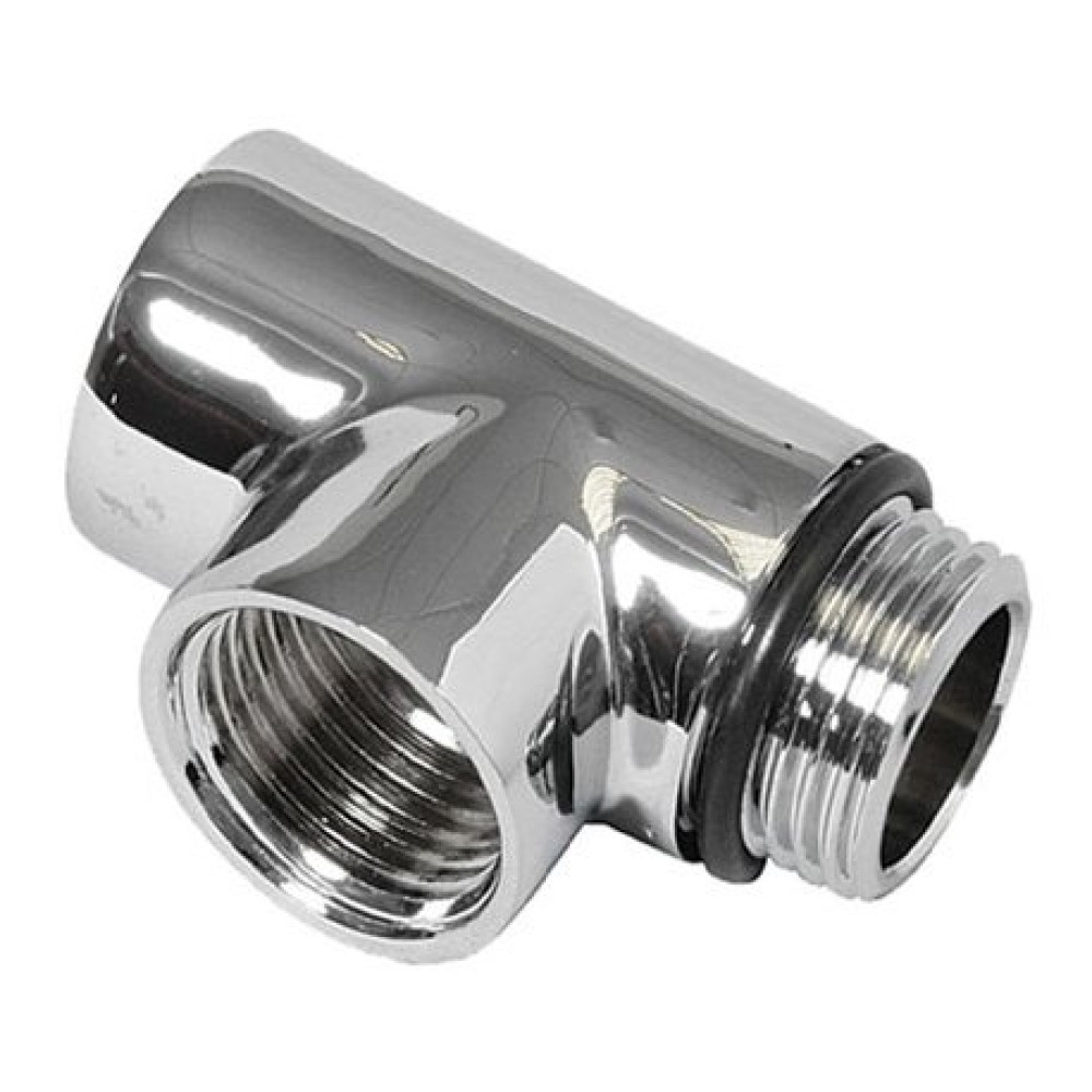 Reina Chrome T-Piece For Dual Fuel-1