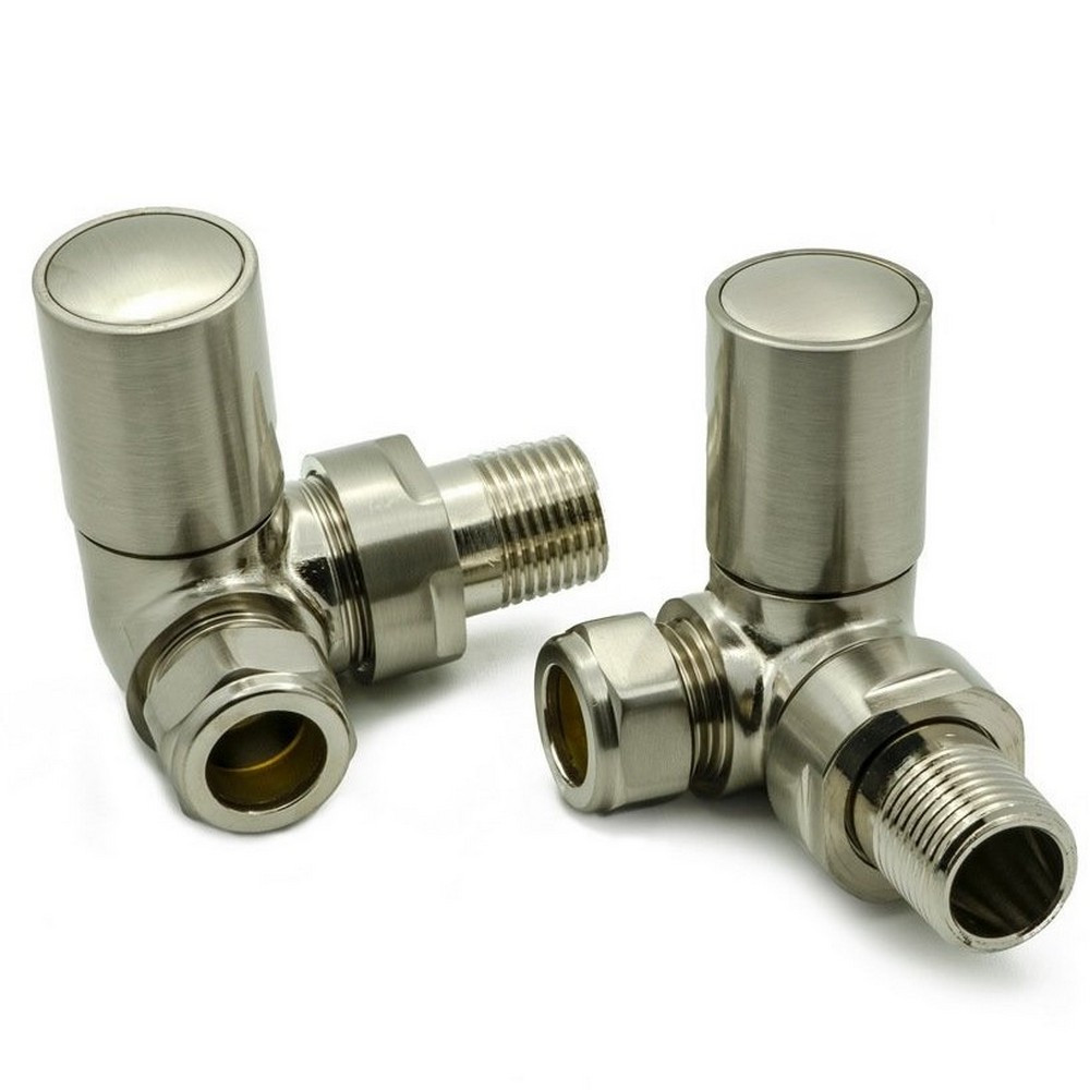 Reina Crova Brushed Corner Radiator Valve