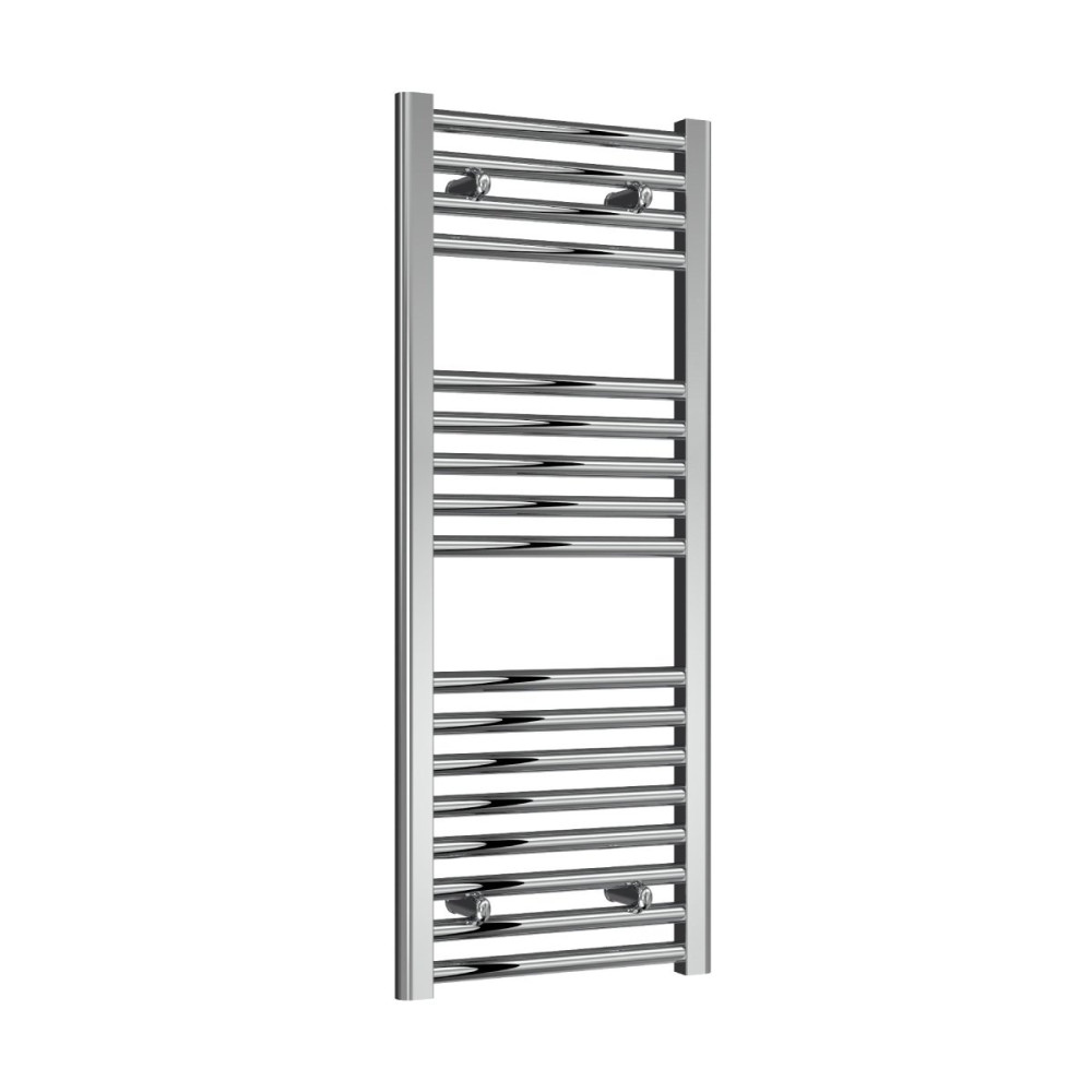 Reina Diva 1000 x 400mm Flat Chrome Heated Towel Rail