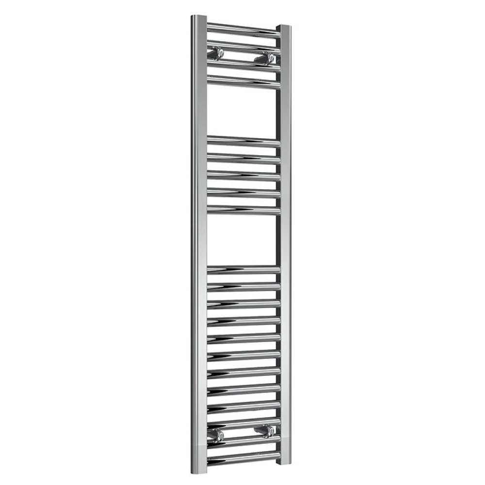 Reina Diva  1200 x 300mm Flat Chrome Heated Towel Rail