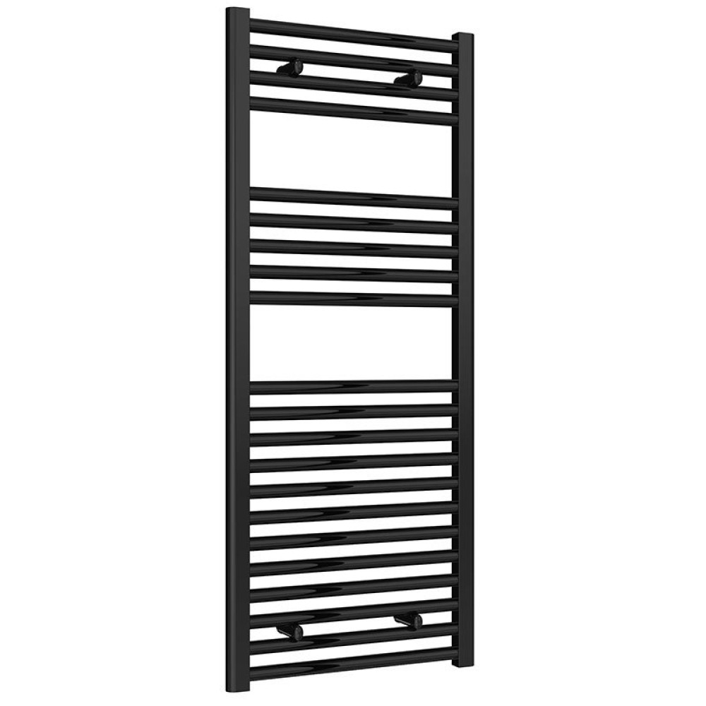 Reina Diva 1200 x 500mm Flat Heated Towel Rail Black