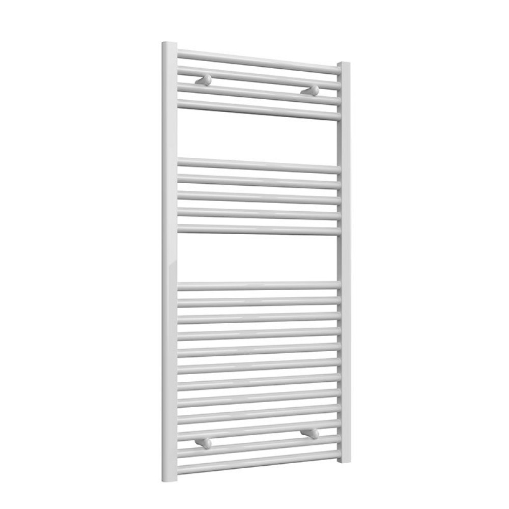 Reina Diva 1200 x 600mm Flat Heated Towel Rail White