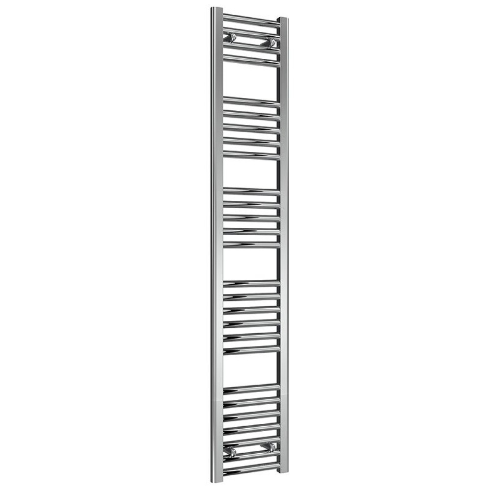 Reina Diva 1600 x 300mm Flat Chrome Heated Towel Rail