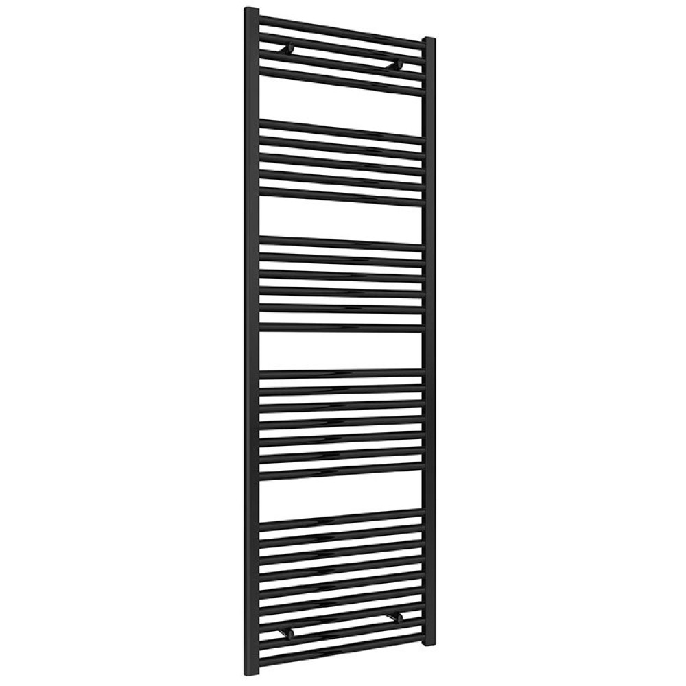 Reina Diva 1800 x 600mm Flat Heated Towel Rail Black