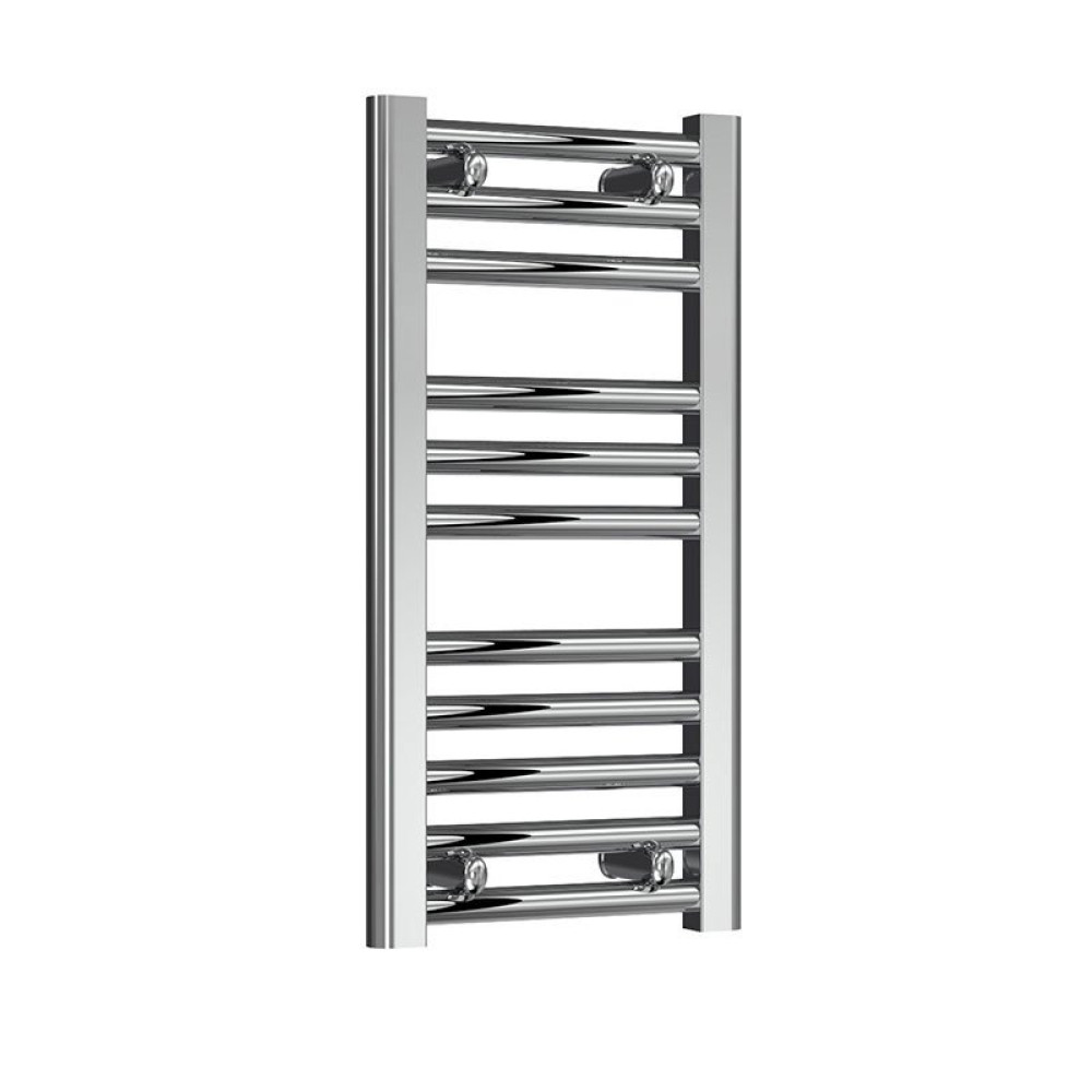 Reina Diva  600 x 300mm Flat Chrome Heated Towel Rail