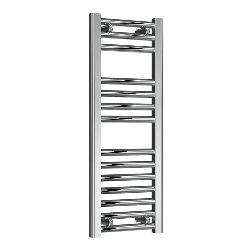 Reina Diva  800 x 300mm Flat Chrome Heated Towel Rail
