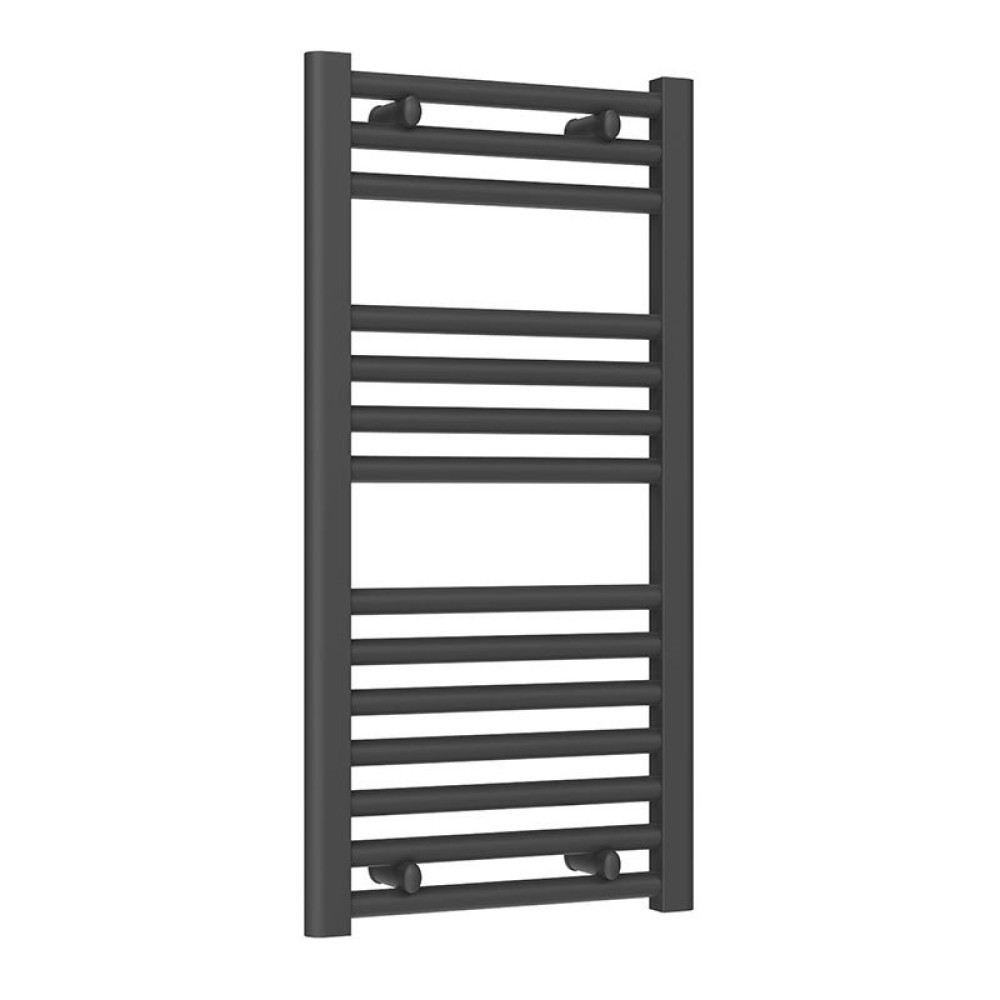 Reina Diva 800 x 400mm Flat Heated Towel Rail Anthracite