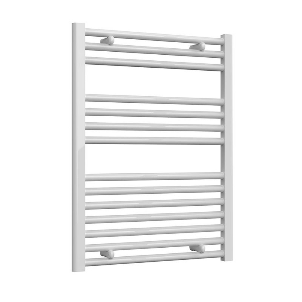 Reina Diva 800 x 600mm Flat Heated Towel Rail White