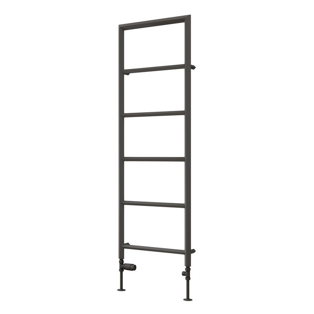 Reina Dora 1470 x 500mm Mild Steel Heated Towel Rail in Anthracite