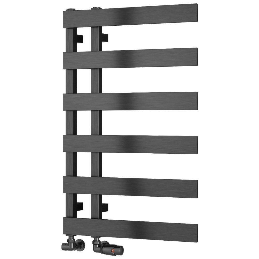 Reina Florina 800 x 500mm Heated Towel Rail in Gunmetal