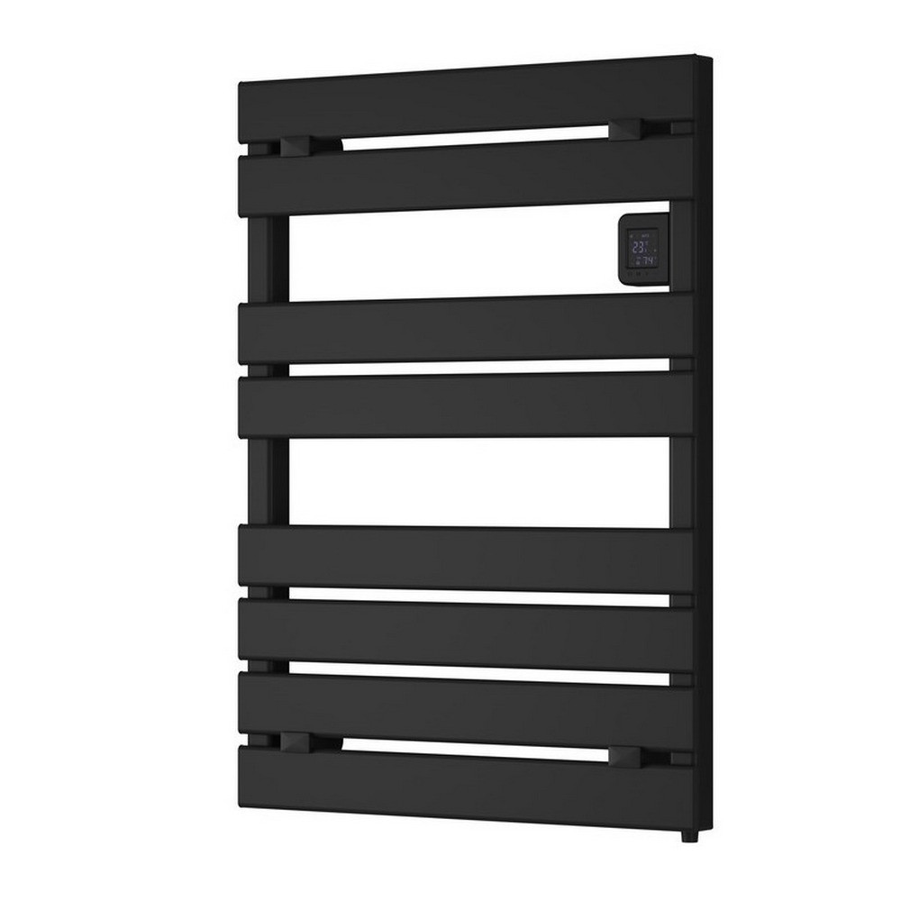 Reina Gia 780 x 550mm Electric Heated Towel Rail in Black