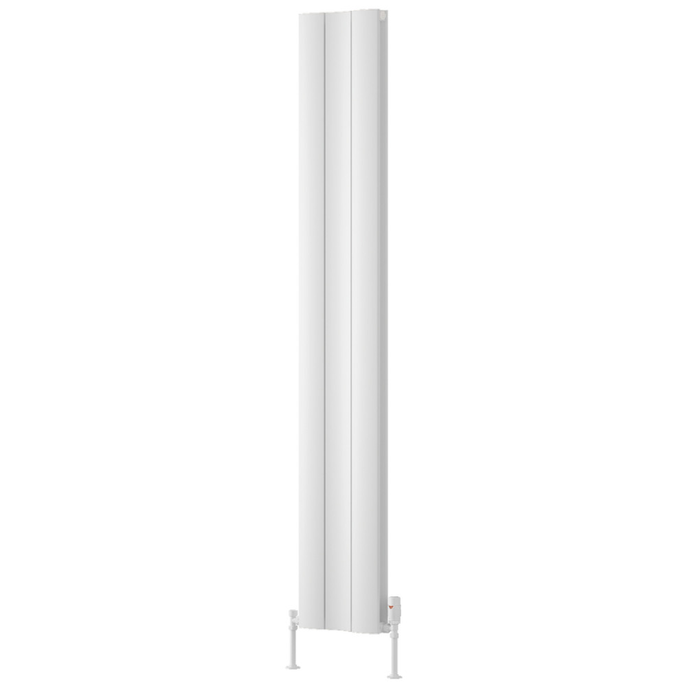 Reina Gio 1800 x 280mm Double Vertical White Aluminium Radiator