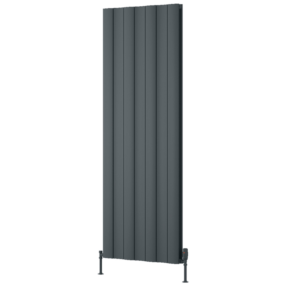 Reina Gio 1800 x 660mm Double Vertical Anthracite Aluminium Radiator