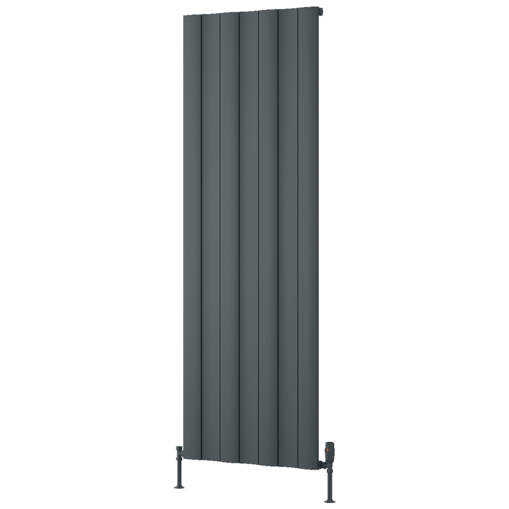 Reina Gio 1800 x 660mm Single Vertical Anthracite Aluminium Radiator