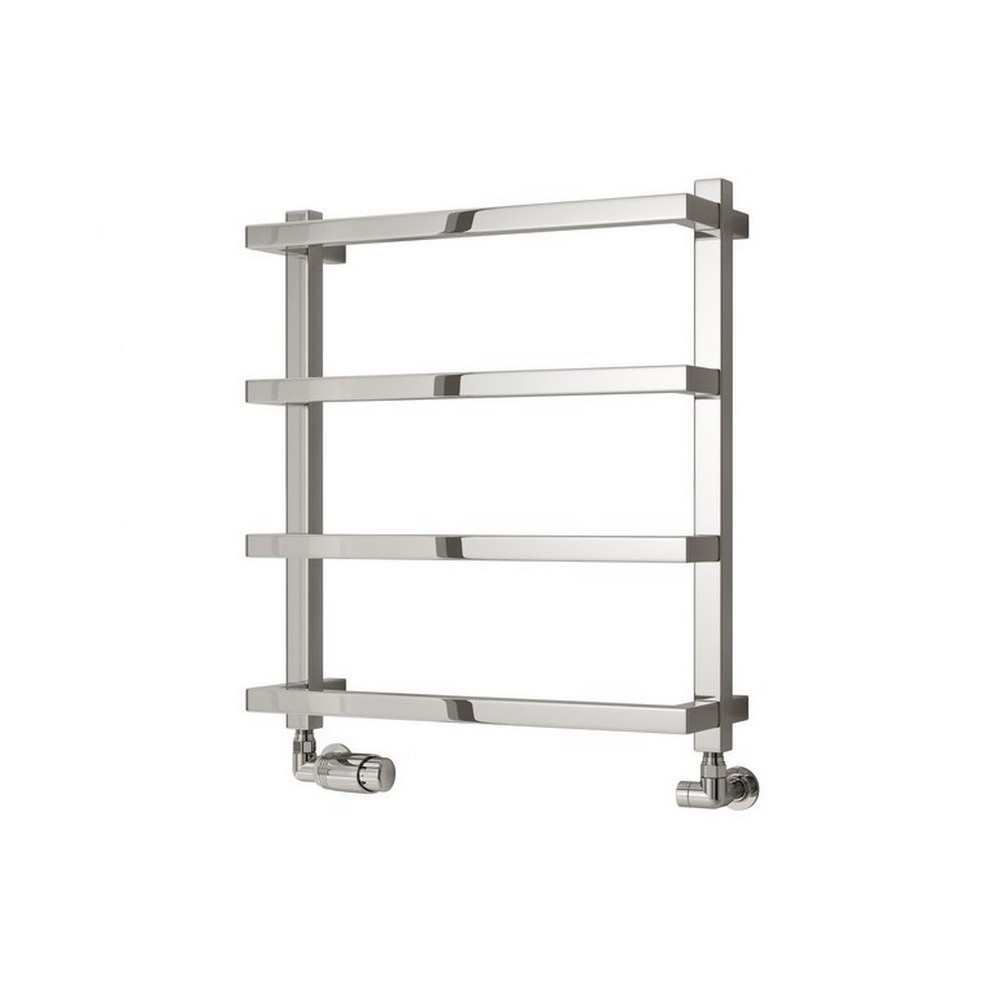 Reina Glora 555 x 500mm Mild Steel Heated Towel Rail in Chrome