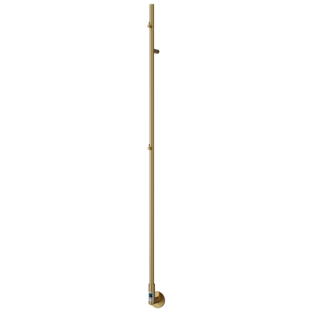 Reina Ines 1500 x 22mm Brushed Brass Electric Heated Towel Rail
