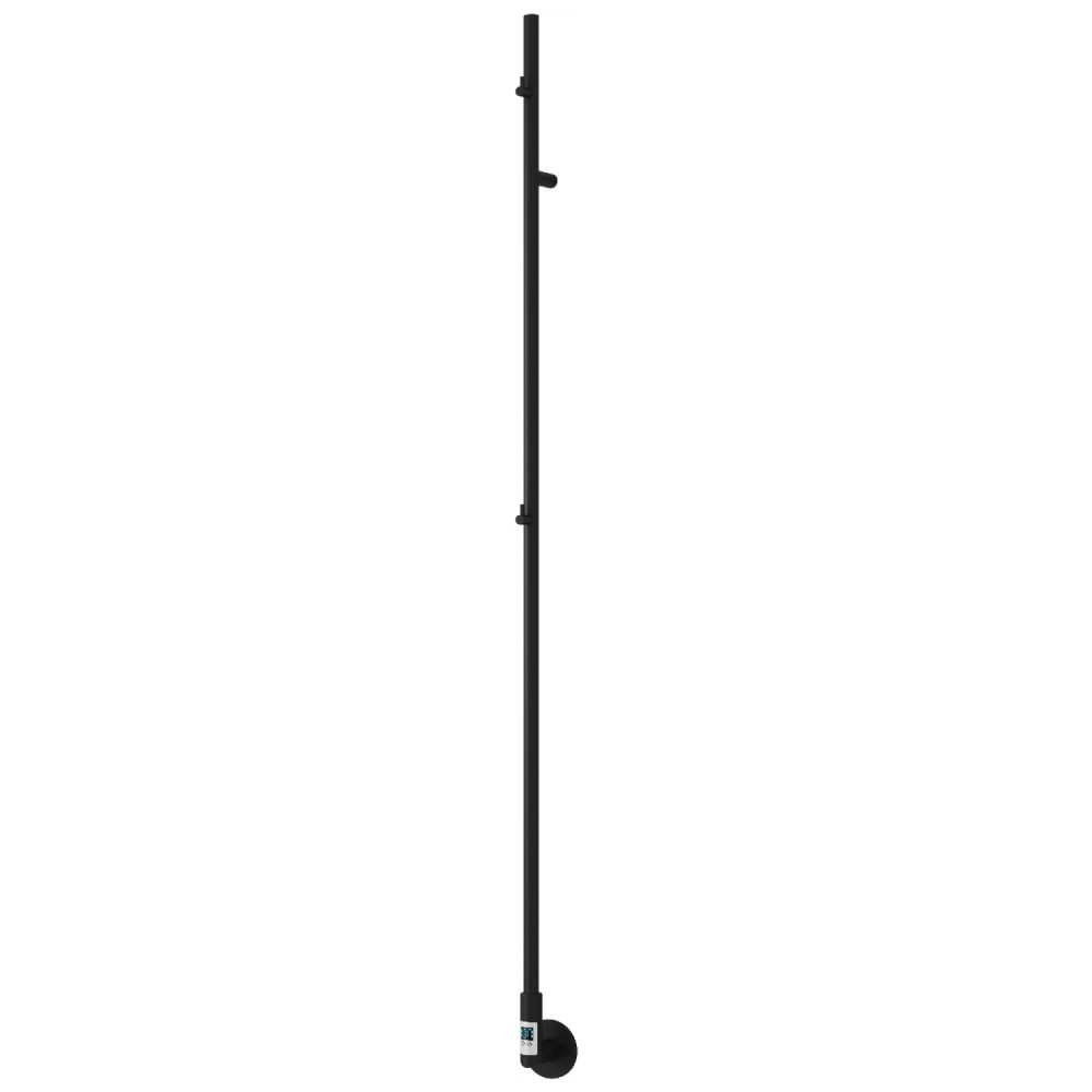 Reina Ines 1500 x 22mm Matt Black Electric Heated Towel Rail