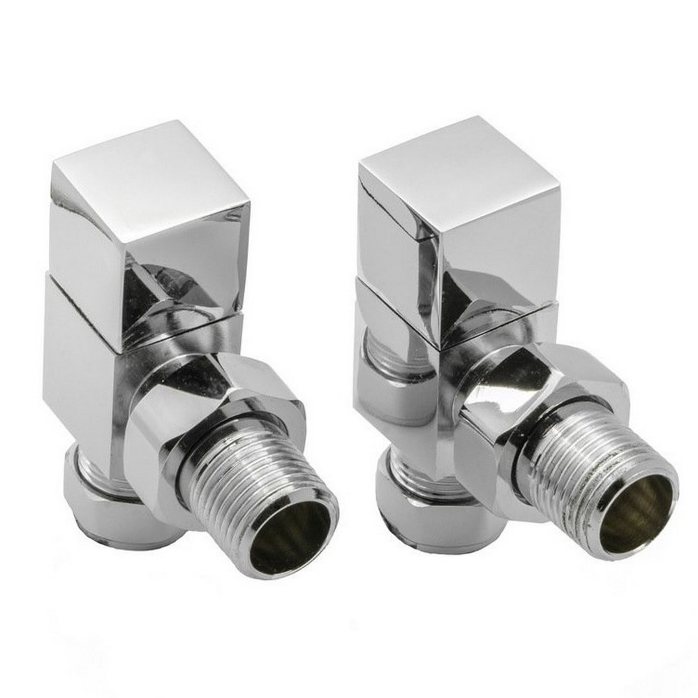 Reina LOGE Angled Chrome Radiator Valve
