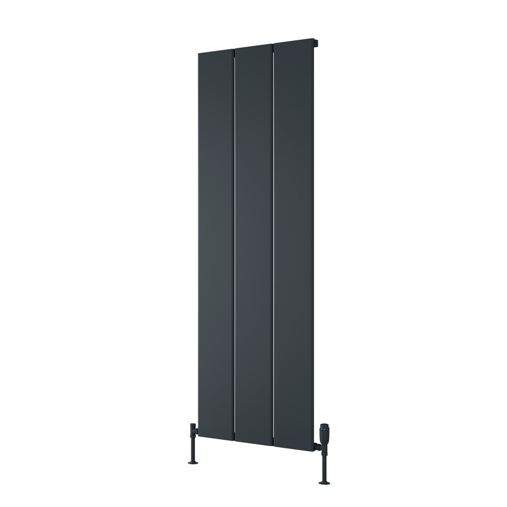Reina Larga Aluminium 1800 x 608mm Vertical Radiator in Anthracite (1)