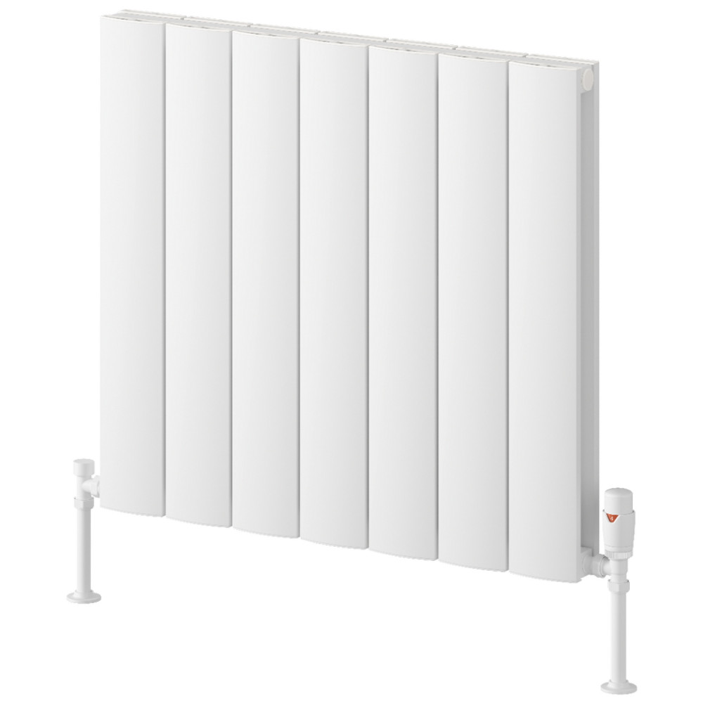 Reina Loco 600 x 660mm Horizontal White Double Aluminium Radiator