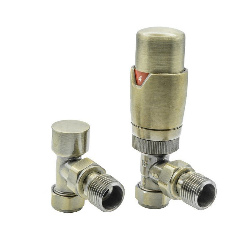 Reina MODAL TRV Angled Bronze Radiator Valve