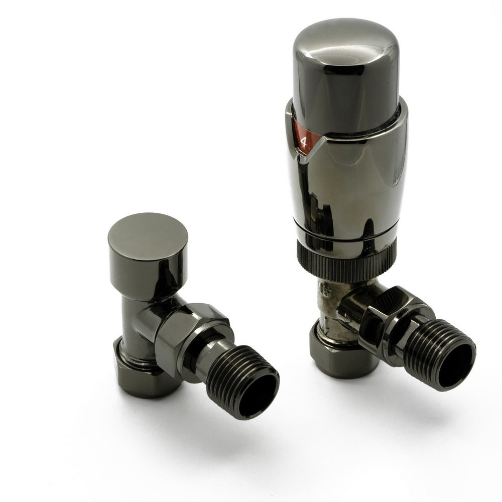 Reina MODAL TRV Angled Oiled Bronze Radiator Valve