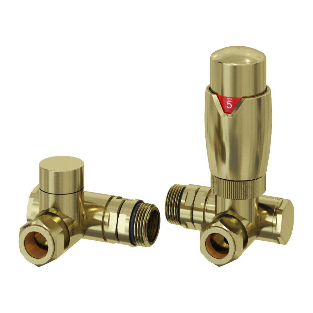 Reina MODAL TRV Bronze Dual Fuel Corner Radiator Valves