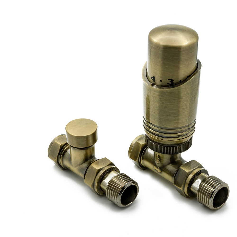 Reina MODAL TRV Straight Bronze Radiator Valve