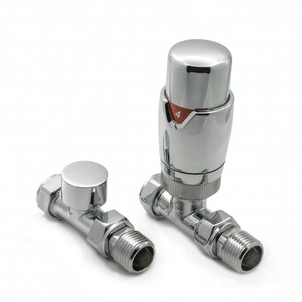 Reina MODAL TRV Straight Chrome Radiator Valve