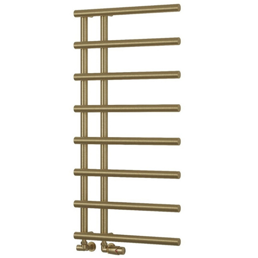 Reina Matera 998 x 500mm Heated Towel Rail in Brushed Brass