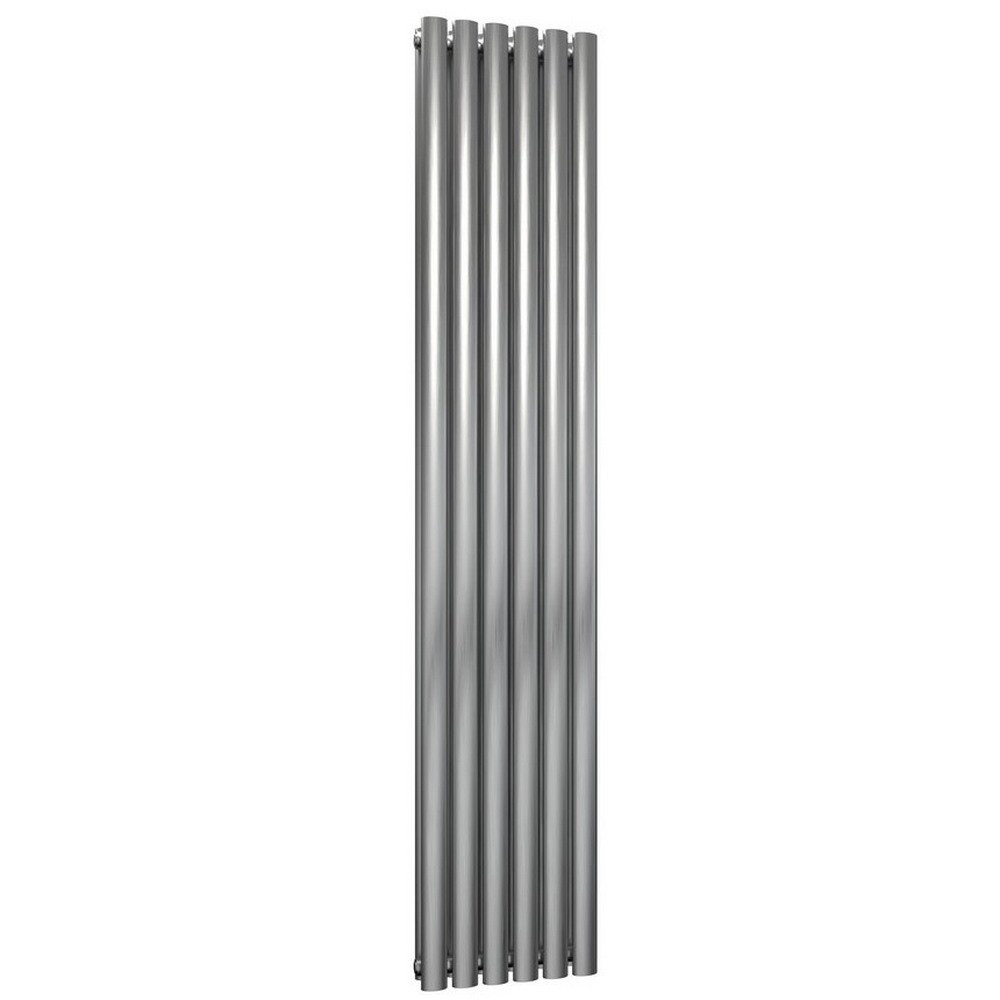 Reina Nerox 1800 x 354mm Vertical Double Brushed Stainless Steel Radiator