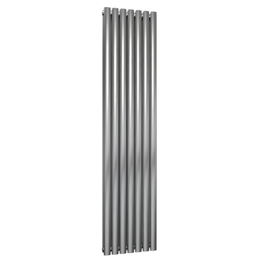 Reina Nerox 1800 x 413mm Vertical Double Brushed Stainless Steel Radiator