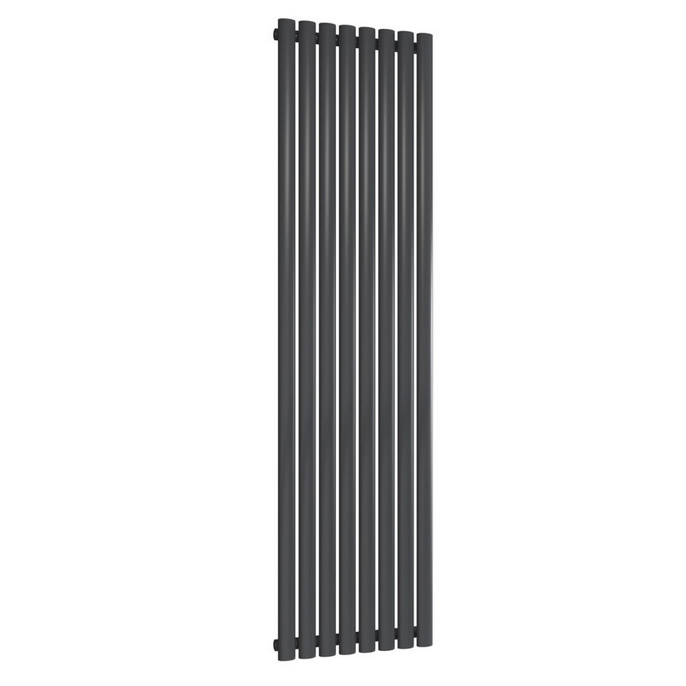 Reina Neval 1800 x 463mm Single Vertical Anthracite Aluminium Radiator