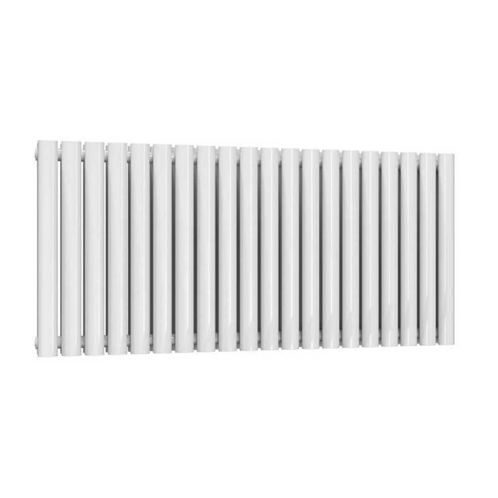 Reina Neval 600 x 1171mm Double Horizontal White Aluminium Radiator (1)