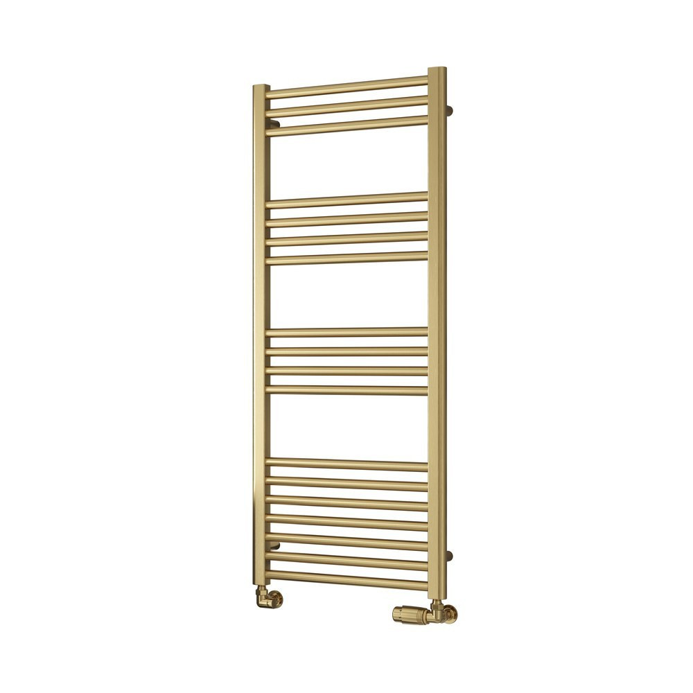 Reina Ottone 1200 x 600mm Heated Towel Rail in Brushed Brass