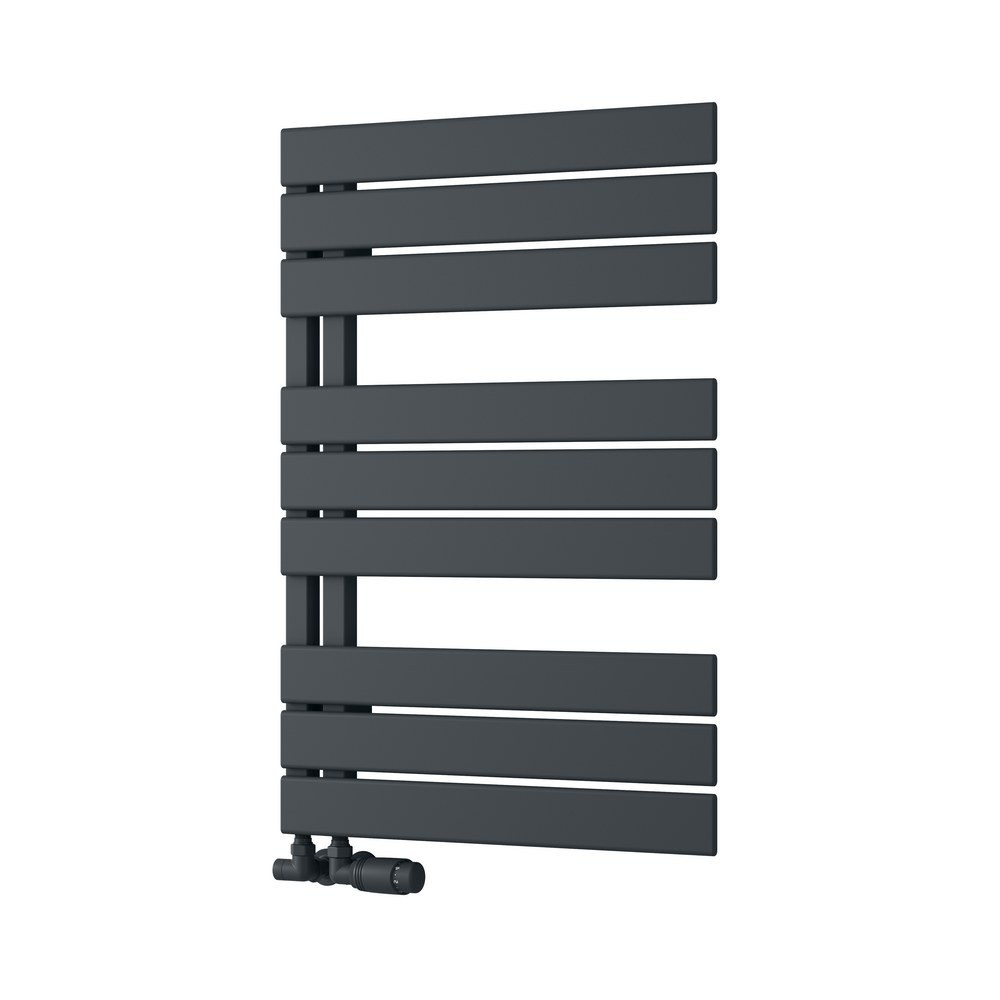Reina Pettino 823 x 550mm Mild Steel Anthracite Heated Towel Rail
