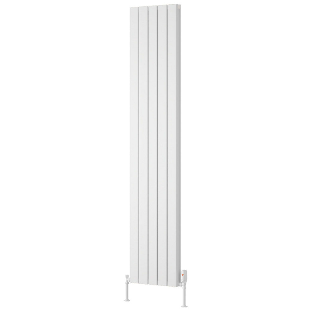 Reina Piatto 1800 x 370mm White Vertical Aluminium Double Radiator