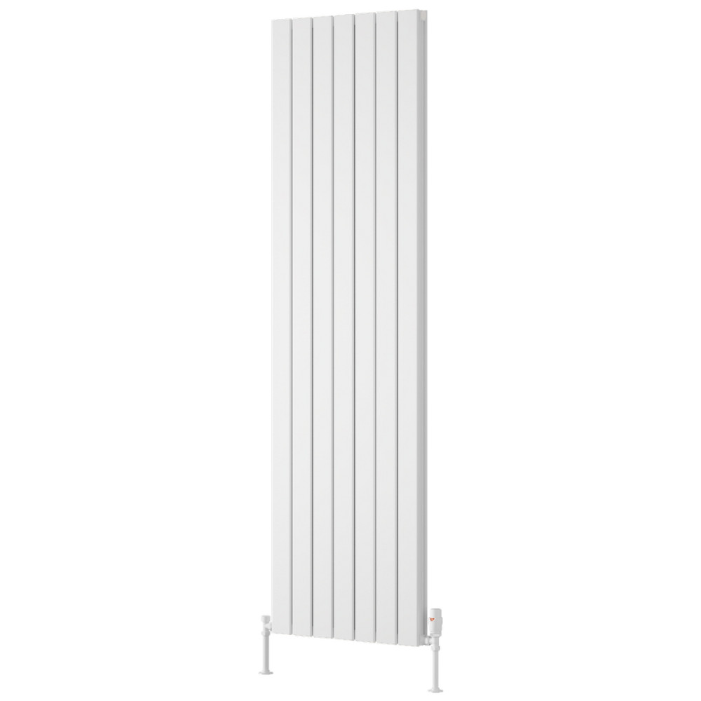 Reina Piatto 1800 x 520mm White Vertical Aluminium Double Radiator