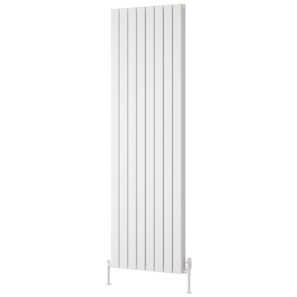 Reina Piatto 1800 x 595mm White Vertical Aluminium Double Radiator