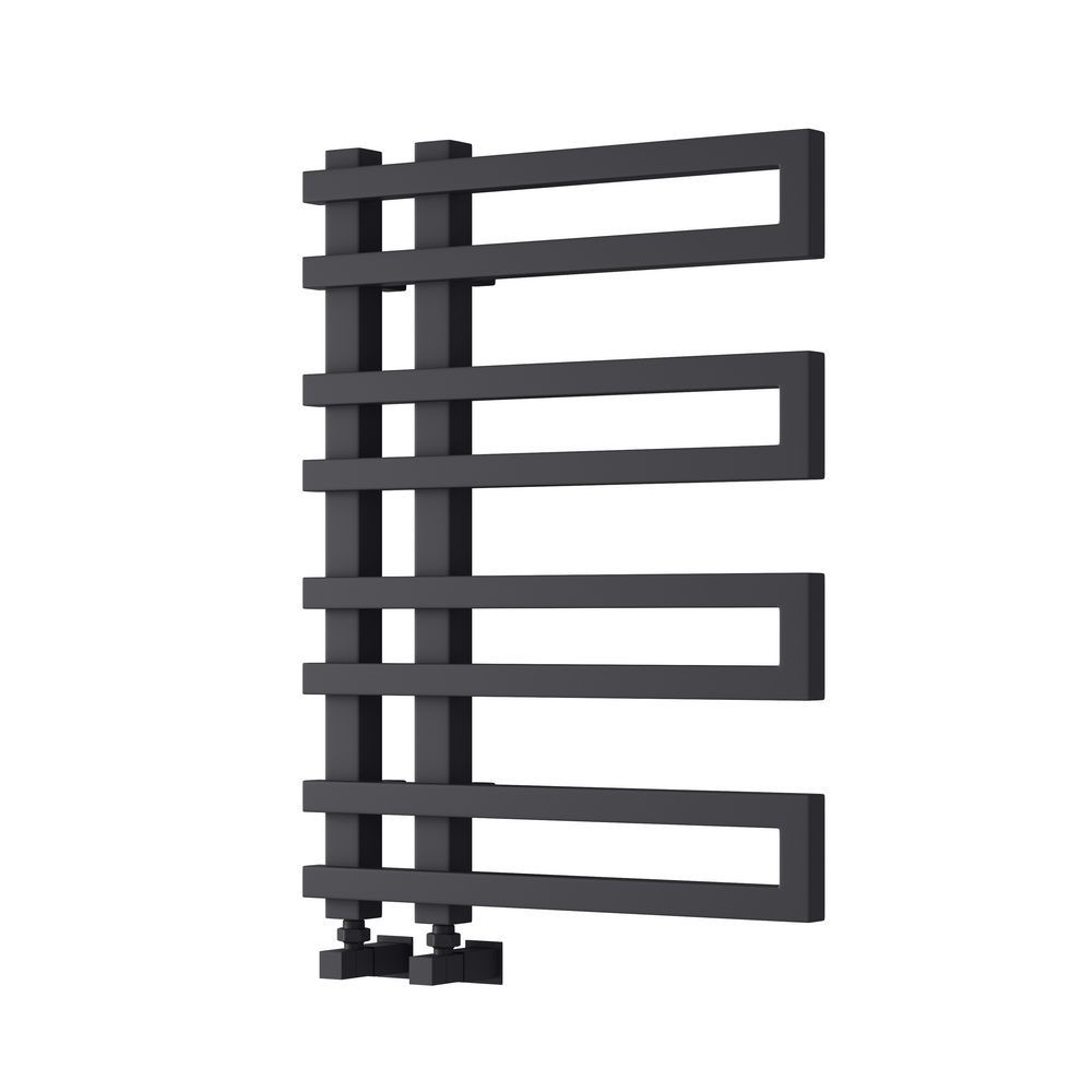 Reina Pietra 720 x 530mm Mild Steel Anthracite Heated Towel Rail