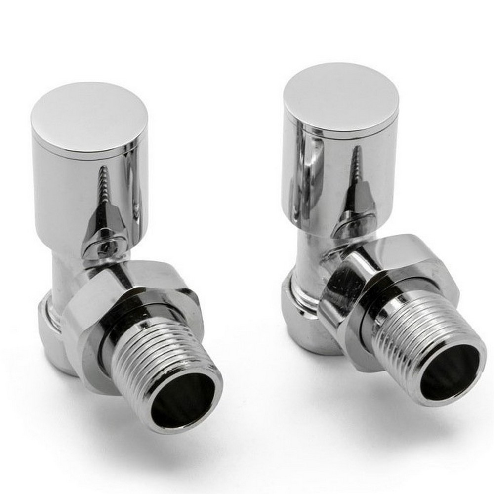 Reina Portland Angled Chrome Radiator Valve