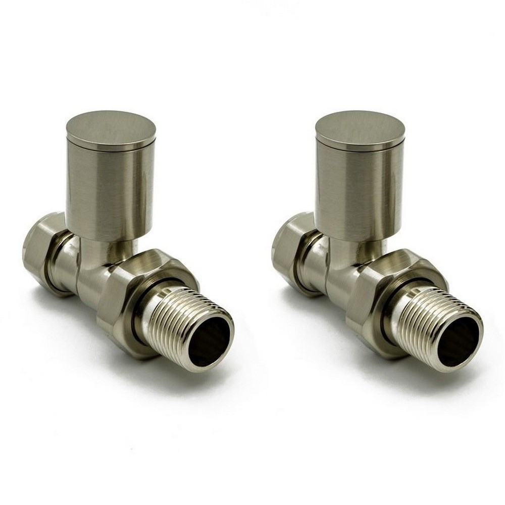 Reina Portland Straight Brushed Radiator Valve