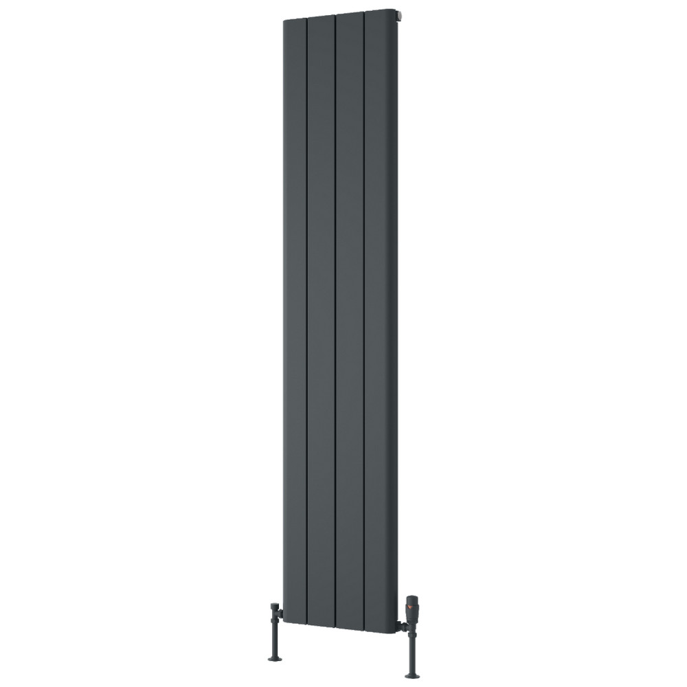 Reina Resia 1800 x 375mm Anthracite Vertical Aluminium Radiator