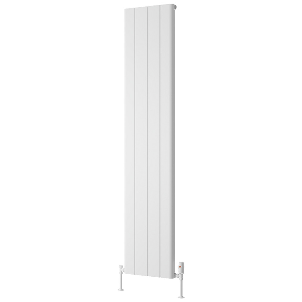 Reina Resia 1800 x 375mm White Vertical Aluminium Radiator