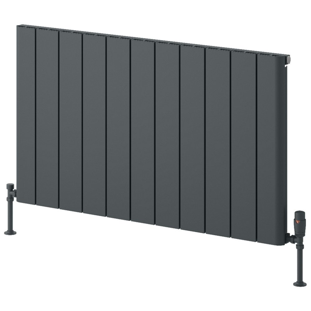 Reina Resia 600 x 1040mm Anthracite Horizontal Aluminium Radiator