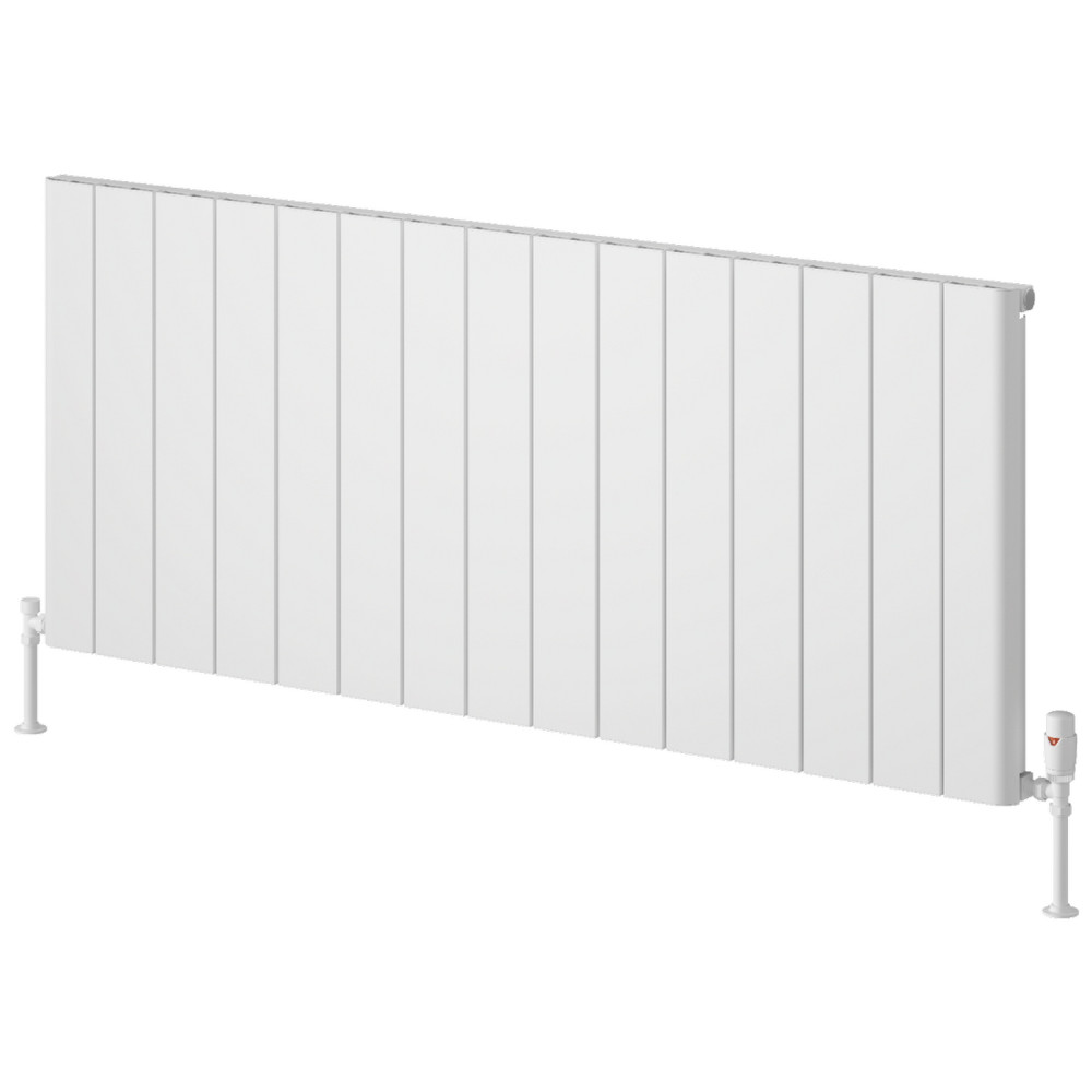 Reina Resia 600 x 1420mm White Horizontal Aluminium Radiator