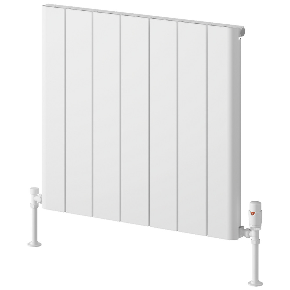 Reina Resia 600 x 660mm White Horizontal Aluminium Radiator