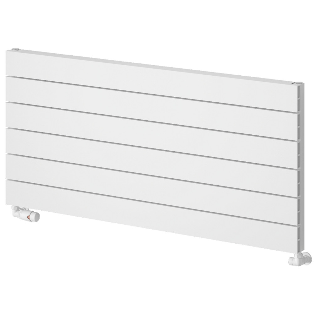 Reina Rienza 565 x 1200mm White Horizontal Aluminium Radiator