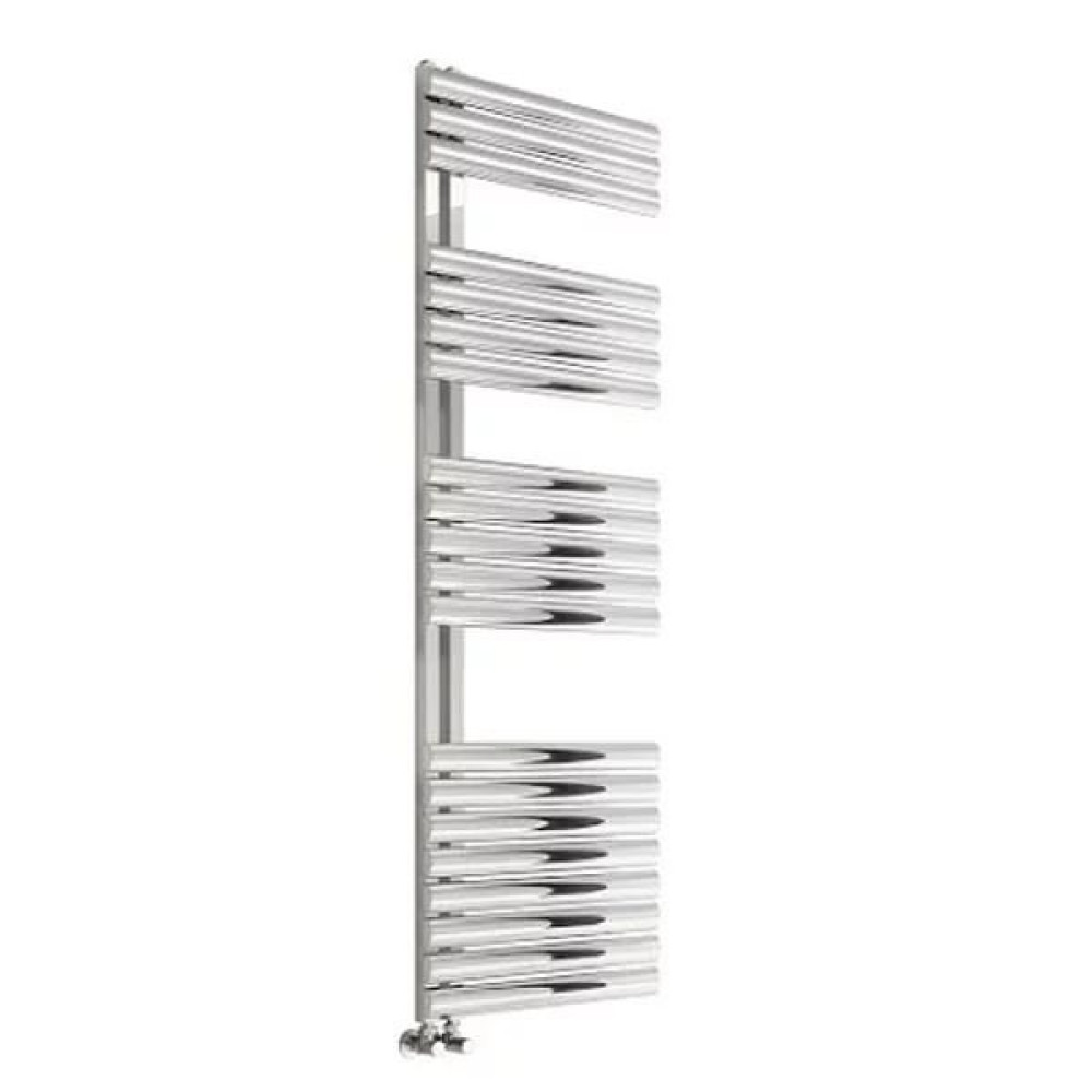 Reina Scalo 826 x 500mm Brushed Stainless Steel Towel Radiator